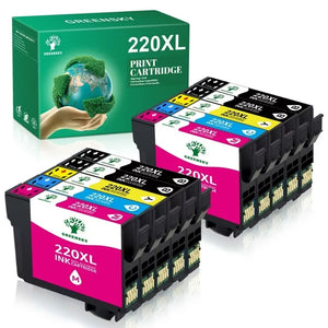 Greensky Ink Cartridge Replacement for Epson (Black,Cyan,Magenta,Yellow) 10-Pack