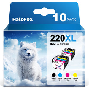 T220XL 220XL Replacement for Epson (Black,Cyan,Magenta,Yellow,10 Pack)