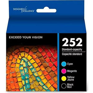 252XL Ink Cartridge for Epson 252 Ink Cartridges for Epson (1Black 1Cyan 1Magenta 1Yellow, 4-Pack)