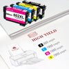 802XL Black Ink Cartridge for Epson Printer (2 Black 1 Cyan 1 Magenta 1 Yellow)
