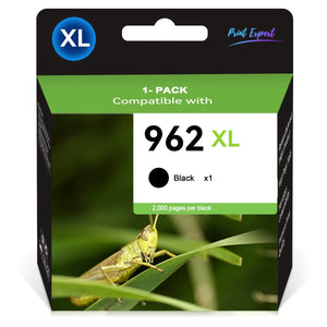 962 Ink Cartridges Replacement for HP Printer (1 Black)