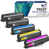 TN227 TN-227BK/C/M/Y High Yield Compatible Toner Cartridge Replacement for Brother Printer, 5 Pack