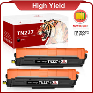 TN227 Toner Cartridge Replacement for Brother(TN-223BK High Yield 2-PK)