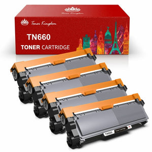 TN660 TN630 TN 660 TN 630 High Yield Black Compatible Toner Cartridge for Brother Printer, 4-Pack