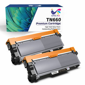 TN660 Toner Cartridge Replacement for Brother Printer (2 Black)