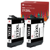 Tonerkingdom 212XL Black Ink Cartridge for Epson (2 Pack)