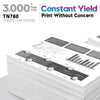 TN760 Toner Cartridge Replacement for Brother TN760(Black,4 Pack)