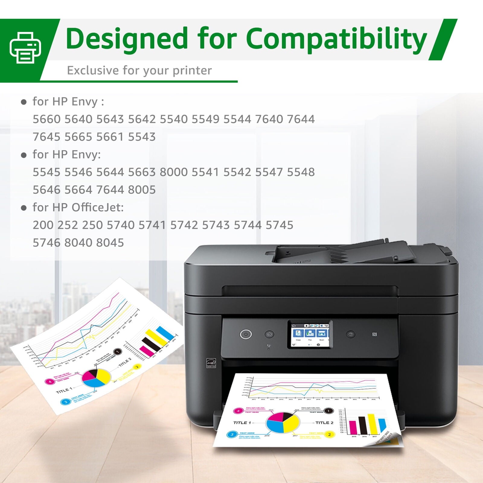 2-Pack 62 XL (62XL) Black Remanufactured Ink Cartridges – High Yield For HP ENVY & OfficeJet Printers