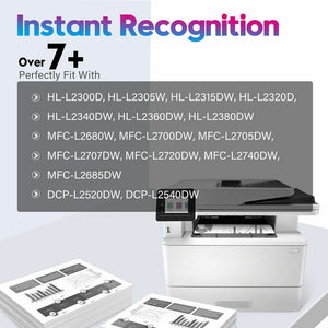 TN660 Toner Cartridge Replacement for Brother Printer (2 Black)