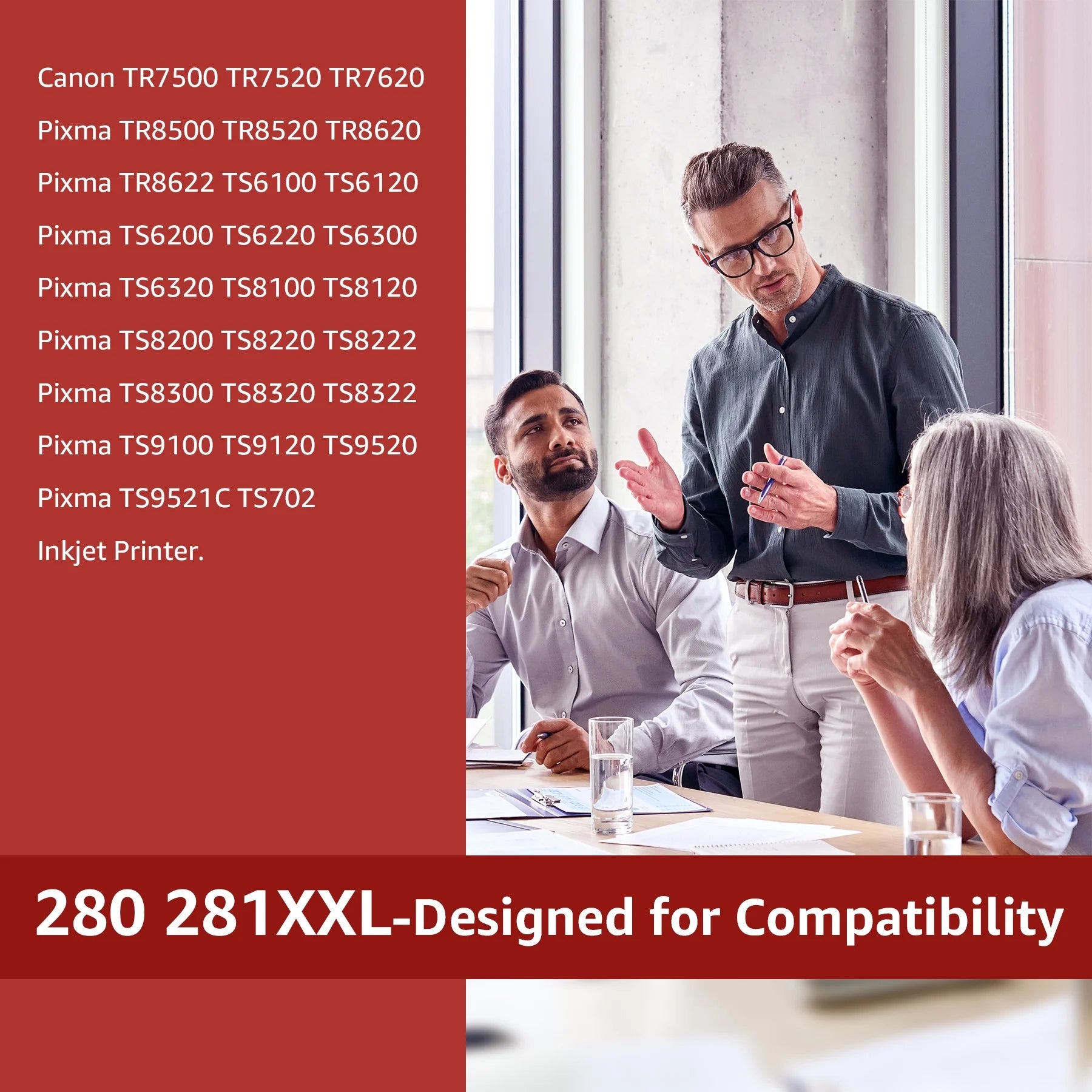 Ink Cartridges For Canon Printers F FINDERS&CO PGI-280XXL PGBK Black Ink Tank Replacement For Canon PIXMA TS6320 TS8320 TS9120 Tr7520 Tr7500 Tr8520 Tr8500 Ts8100 Ts Tinta Para Impresora Canon
