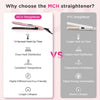 MCURO Hair Straightener & Curling Iron, 1" Ceramic Hair Iron, Keratin-Infused for Less Frizz, LED Flat Iron for Thick Hair, Dual Voltage, 105-Inch Long Cord, Hair Styling Tools,Pink