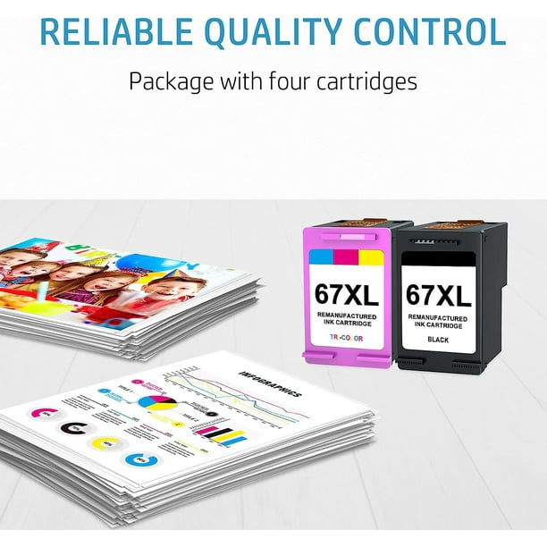 67XL Ink Cartridges Black Color Combo Pack