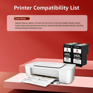 245XL Black Ink Cartridge Replacement for Canon, 1 Pack