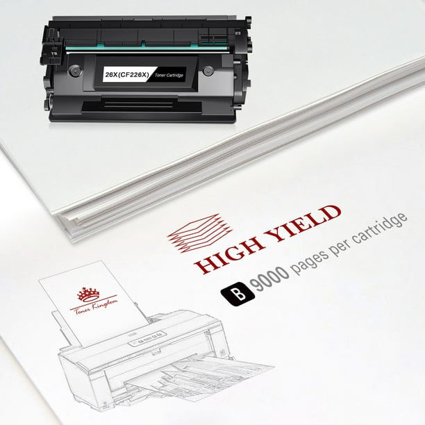 26X CF226X Toner for HP Printer Ink (Black, 2-Pack)