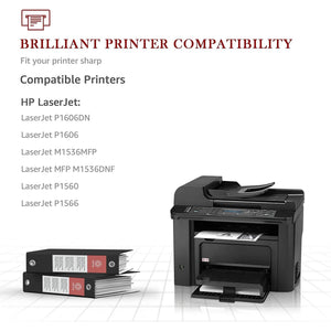 CE278A 78A Toner Cartridges Replacement for HP Printer Ink (Black, 2 Packs)