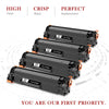 Compatible HP CE285A 85A Black Toner Cartridge - 4 Pack