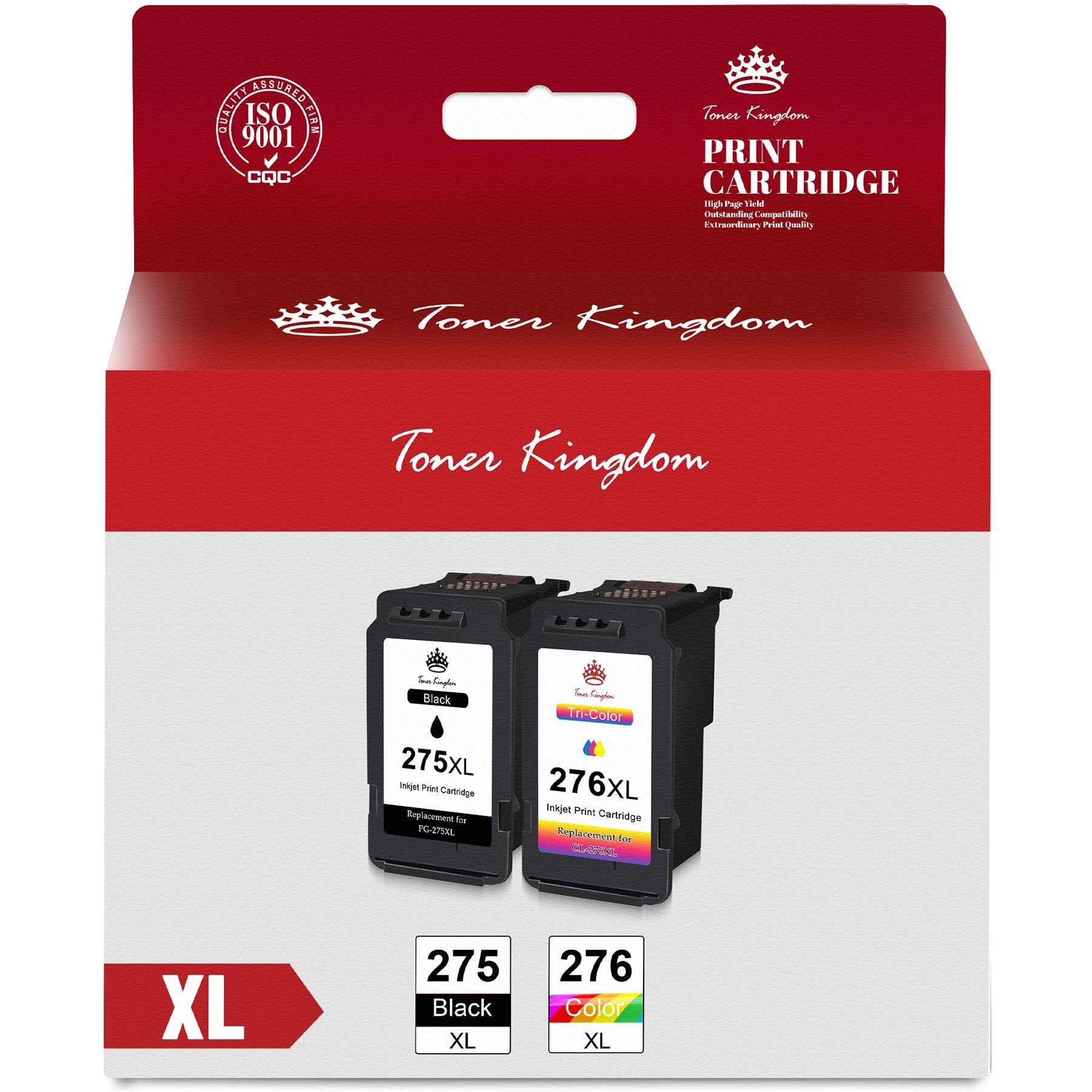 275 and 276 Ink Cartridges Replacement for Canon-2 pack