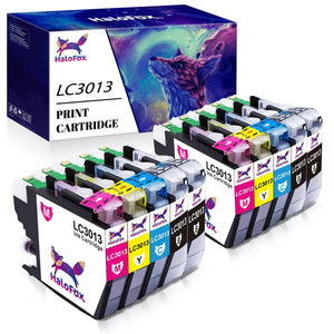 Halofox Ink Cartridge Replacement for Brother LC3011 LC3013 3011 3013 (4 Black, 2 Cyan, 2 Magenta, 2 Yellow)