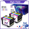 212 212XL Ink Cartridges Replacement for Epson (Black, Cyan, Magenta, Yellow, 8 Pack)