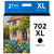 702XL T702 702 XL Black Ink Cartridges Replacement(2 Pack)