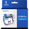 Halofox Ink Cartridge Replacement for Brother LC3011 LC3013 (1 Cyan)