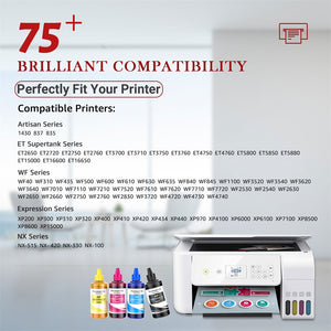 400ML Sublimation Ink Refill for Epson C88 C88+ Inkjet Printers - 4 Pack