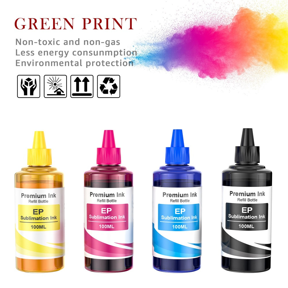 400ML Sublimation Ink Refill for Epson C88 C88+ Inkjet Printers - 4 Pa –  Toner Kingdom