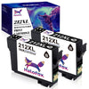 Halofox 212XL Black Ink Cartridge for Epson (2 Pack)