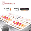 414A Toner Cartridge (With Chip) Compatible Toner Cartridge Replacement-4 Pack