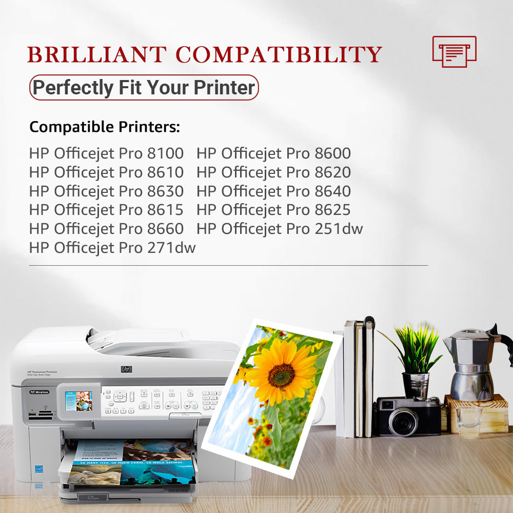 950XL – Cartuchos De Tinta Negra Para HP 950 950XL De Alto Rendiiento Con OfficeJet Pro 8610 - Foto 9