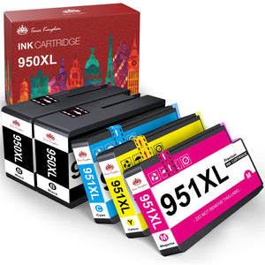 Compatible HP 950XL 951XL Inkjet Cartridge - 5 Pack