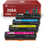 With Chip Compatible for HP 206A W2110A W2111A W2112A W2113A Toner Cartridge -4 Pack
