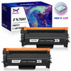 HaloFox compatible toner cartridge for Brother TN 760 TN 730 (Black 2-Pack)