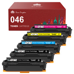 Compatible Canon 046H High Yield Toner Cartridge -5 Pack
