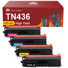 Compatible Brother TN436 TN431 TN433 Toner Cartridge - 4 Pack
