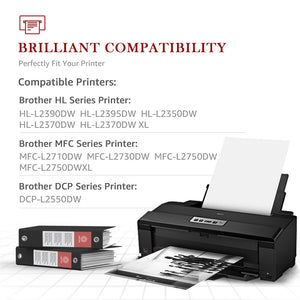 Compatible Brother TN730 TN-760 Toner Cartridge -2 Pack