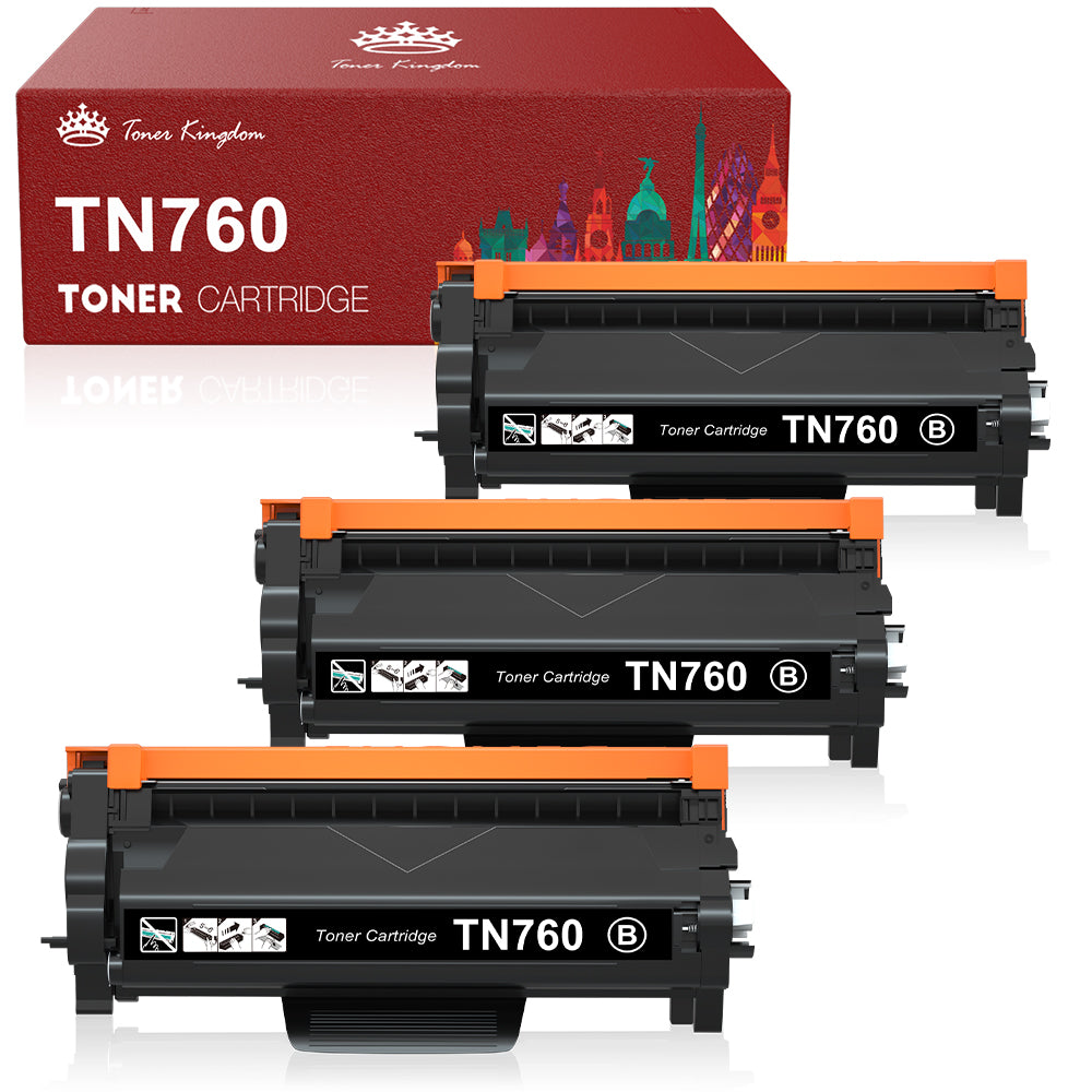 Compatible Brother TN730 TN-760 Toner Cartridge -3 Pack