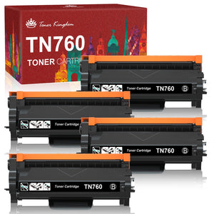 Brother TN730 TN760 Toner Cartridge Compatible -4 Pack