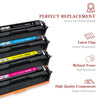 Compatible Canon 045 045H Toner Cartridge - 4 Pack