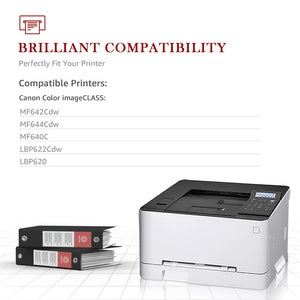 Compatible Canon 054H CRG-054H Yellow Toner Cartridge -1 Pack