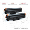 Compatible Canon 128 CRG-128 Black Toner Cartridge -2 Pack