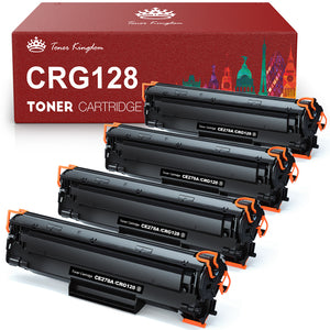 Compatible Canon 128 CRG-128 Black Toner Cartridge -4 Pack