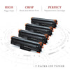 Compatible Canon 128 CRG-128 Black Toner Cartridge -4 Pack