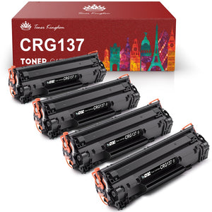 Compatible Canon 137 Black Toner Cartridge -4 Pack