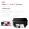Compatible Canon 240 241 PG-240XL CL-241XL ink Cartridge (2 Black 1 Color) -3 Pack