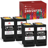 Compatible Canon 240 241 PG-240XL CL-241XL ink Cartridge (2 Black 2 Color) -4 Pack