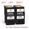 Compatible Canon 240 PG-240XL Black ink Cartridge -2 Pack