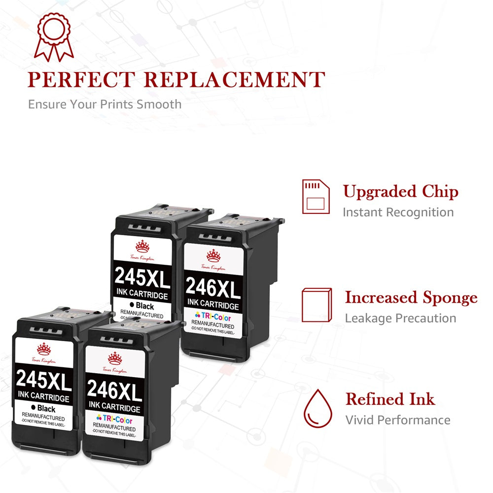 Aazon.co: Toner Kingdo Copatible PG-245XL 245XL Ink Cartridge Cobo...
