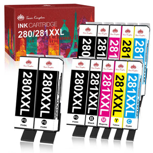 Compatible Canon PGI-280 CLI-281XXL ink Cartridge -12 Pack