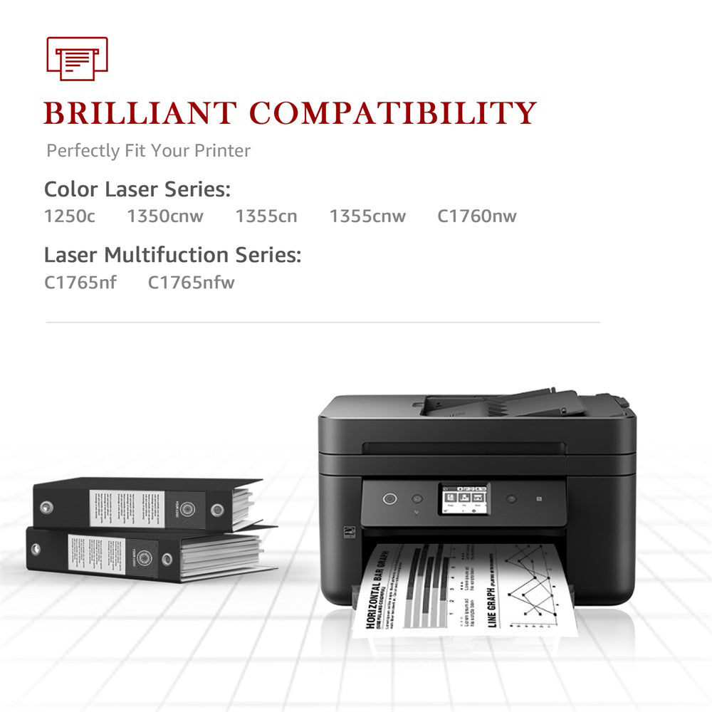 Compatible Dell 810WH 1250C Black Toner Cartridge - 1 Black